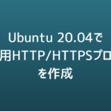 [Ubuntu][20.04] Squidでラボ用HTTP/HTTPS proxyを作る